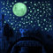 Leuchtende Sterne und Mond, Wandaufkleber für Kinder, Aufkleber die das Kinderzimmer erhellen, fluoreszierender und im Dunkeln leuchtender Sternenhimmel-Aufkleber