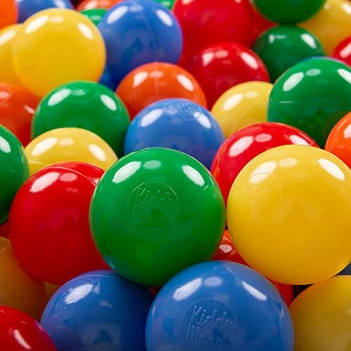 KiddyMoon 700 Bolas/7Cm Bolas Colores De Plástico para Piscina para Niños, Amarillo/Verde/Azul/Rojo/Naranja