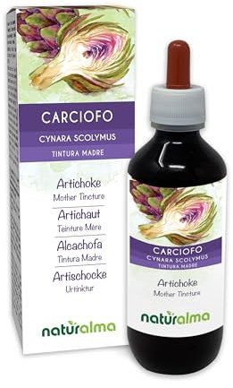 Artischocke (Cynara scolymus) Blätter Alkoholfreier Urtinktur Naturalma - Flüssig-Extrakt Tropfen 200 ml - Nahrungsergänzungsmittel - Veganer