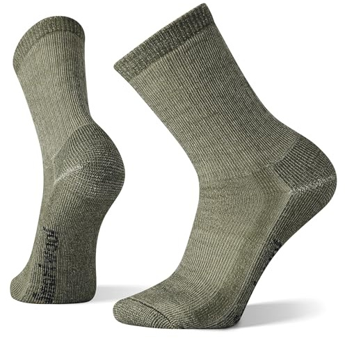 Smartwool Classic Hike Merino Wool Socks, Men's Full Cushioned Walking, Hiking & Running Socks, Crew Fit, Lightweight & Breathable Natural Merino, Men's