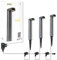 Xelloo® Gartenleuchten Set VINZ, 12 Volt, 3 Stück Aluminium/PVC Designarmaturen 1W LED warmweiß mit Erdspieß, wasserdicht (IP44) und mit praktischem Schiebeanschluss