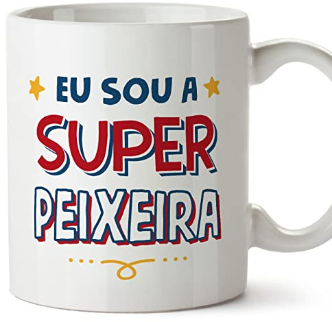 Mugffins Tasses pour POISSONNIÈRE - En Portugais - Cadeau original femme - Sou Super - 11 oz / 330 ml