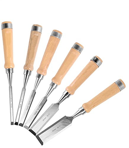 BomDog Meißel, 6-Teilig, 8–32 Mm, Holzmeißel-Set, Zimmermannswerkzeuge, Flache Holzbearbeitungsmeißel, Schnitzmesser, Holzarbeiter, Hohlbeitel, Schnitzwerkzeug Für Holz/a/6Pcs