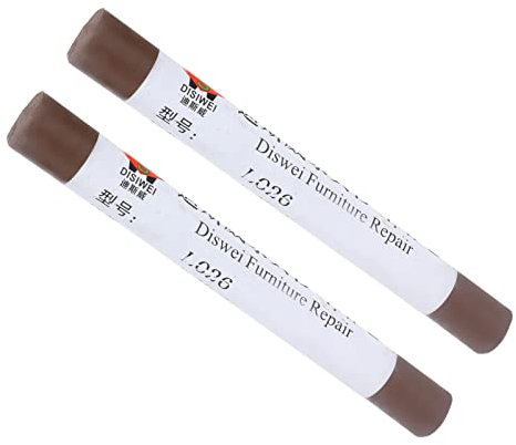 Patch Paint Crayon, Furniture Paint Floor Repair Crayon 2pcs Furniture Paint Repair Crayon Scratch Patch Paint Pen, Wood Scratch Covers and Removers (Pale Olive Green)
