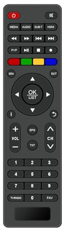 VINABTY Replace Remote Control Fit for XORO HRT 8730 8729 HRT 8770 8772 HRK 7670 7622 HRM 7670 HD Receiver TWIN DVB-C/DVB-T2