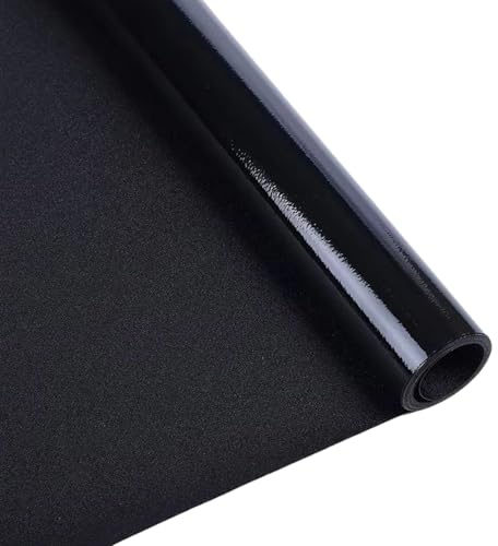 Lámina de privacidad para Ventanas, lámina Protectora para el Sol, Color Negro, Opaca, lámina de protección térmica estática, Cubierta de Ventana Opaca, película Protectora UV para baño, Cocina