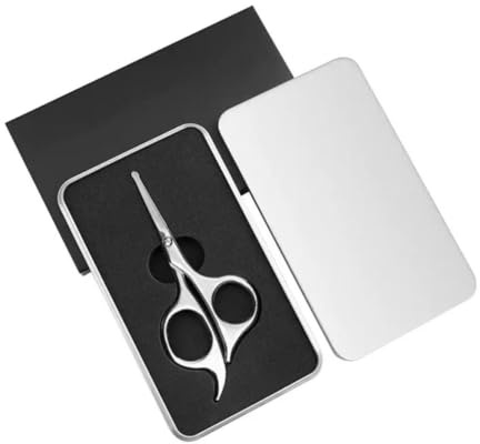 4.7-Inch Small Women’S Pubic Hair Scissors Round-Tip Scissors&Bikini Trimmer Safety Groomer For Sensitive Areas, Stainless Steel, Ergonomic Grip