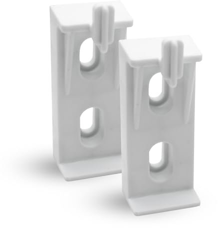 DOJA Barcelona | Fixation Radiateur | PACK 2 | Support Radiateur Nylon | 9mm x 11mm | Polyamide 6.0+Fibre De Verre | Etagere Radiateur | Pour Cache Radiateur, Radiateur Eau Chaude Vertical