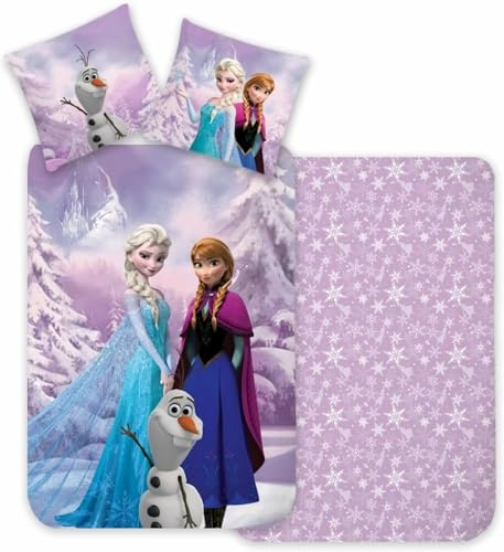 Frozen Niña Funda Nórdica Cama 90 135x200 + Funda 100% Algodón
