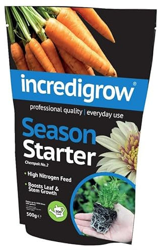 Thompson & Morgan Ltd Incredigrow Season Starter High Nitrogen Plant Fertiliser, 500G