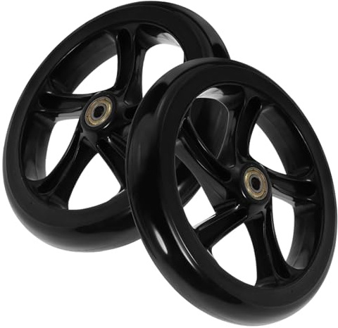 UPKOCH 2 Stück Scooter Räder 175mm aus Langlebigem Pu Material Verschleißfest Ersatzräder für Skateboards E-Scooter und Rollstühle Praktische Outdoor Rollen