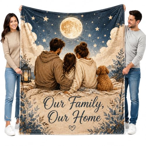 VERADEA Coperta Personalizzata con Foto, Plaid Personalizzato in Flanella Morbida con 8 Foto e Testo, Coperta Mamma Famiglia, Regalo Compleanno Festa della Mamma Natale Anniversario (2)
