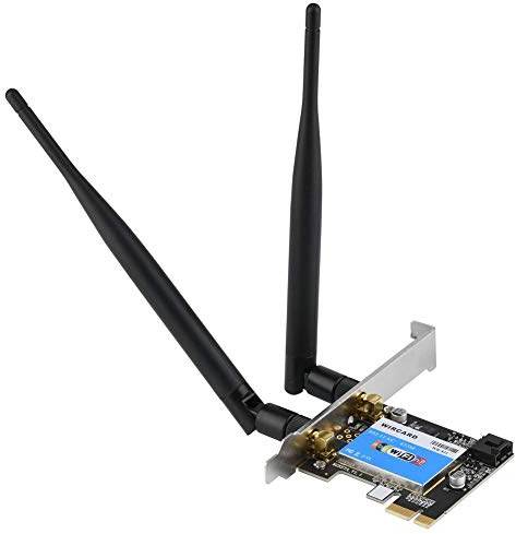 Tarjeta de Red PCI Express 433Mbps, Banda Dual 2.4G / 5G + Tarjeta de Red Bluetooth 4.0 Gigabit Ethernet LAN para Escritorio.
