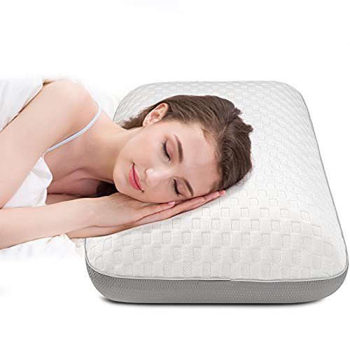 Fityou Memory Foam Pillow for Side, Stomach and Back Sleepers, Ergonomic Neck Pillow for Deep Sleep, with Cooling, Washable Case