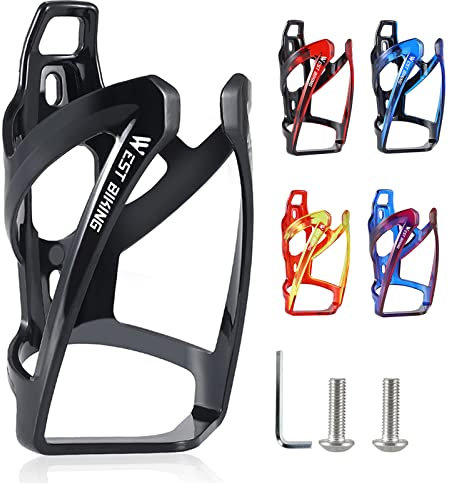 Flaschenhalter Fahrrad Getränkehalter Fahrrad Flaschenhalter Verbesserte Version Trinkflaschenhalter Fahrrad schön unzerbrechlich Leicht fahrradflaschenhalterung Schwarz