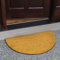 Comart - Zerbino Natural in Cocco - 40x70 cm - Zerbino per Ingresso Esterno e Interno - Fondo in PVC Antiscivolo - Tappeto Fuori Porta - Asciugapassi Facile da Pulire e Resistente - Mezzaluna