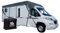 HAFIX Wohnwagen Schutzhülle - Wetterfeste 3-lagige Halbgarage in Grau, Größe 650x300cm, 155g/m² - Wohnwagen Schutz Abdeckung & Abdeckplane für Winter - Effektiver Hagelschutz für Wohnwagen Schutzdach.