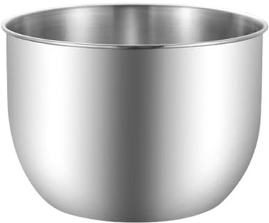 Baoblaze Stainless Steel Deep Mixing Bowl Egg Whisking Bowl with Rounded Lip Baking Accessory Serving Bowl Metal Bowl for Soup Kitchen, 21cm