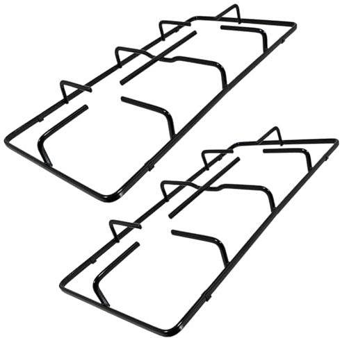 SPARES2GO Support de grille à gaz universel pour brûleur de poêle, lot de 2, 475 mm x 230 mm