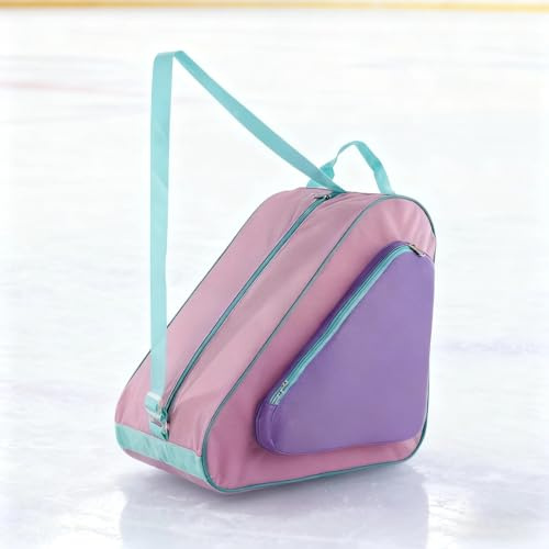 Bolsa para Patines con Correa Ajustable, Bolsa para Zapatos de Patinaje, Mochila para Patines de Hielo de Cuatro Ruedas Patines Roller, Bolsa para patines en línea, Porta patines de ruedas para niños