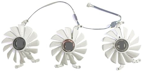 LFGOZSD Laptop parts GPU fan 4PIN 85MM RTX 3070 TI for Thunder RTX3070 White Armor graphics card A9015H12C DC 12V 0.40A(Red)