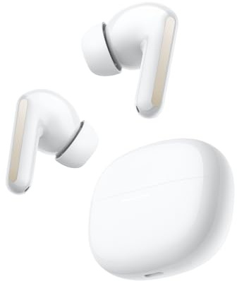 XIAOMI Redmi Buds 8 Auricolari Bluetooth True Wireless, Cancellazione Attiva del Rumore 50dB/4kHz, 3 Microfoni AI, Driver Dinamico da 11 mm, Hi-Res Audio, Fino a 11h + 44h di Autonomia, IP54, Bianco