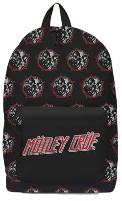 Mötley Crüe Heavy Metal Power Unisex Backpack Black, 100% Polyester,