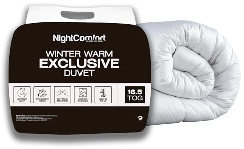 Night Comfort Exclusive Collection Duvet Super Soft Touch Cove - Luxury Microfiber with Soft Touch Hollowfiber (16.5 Tog, Double)