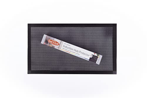 Bake-O-Glide Induction Hob Protector, EDGED - Half (295 x 520mm), Black
