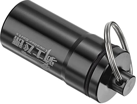 PATIKIL Scatola Portaoggetti Portatile per Freccette, Supporto per Custodia in Alluminio con Punte Morbide, Nero