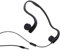 DESAV Auriculares de conducción ósea con Cable, Auriculares de Audio de 3.5 mm, Auriculares de reducción de Ruido de Auriculares Abiertos al Aire Libre con micrófono para Correr,Negro