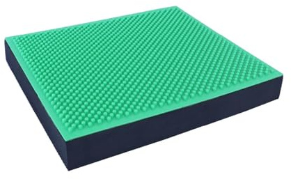 Orange Gym Spiky Balance Pad 2-in-1 Grün/Schwarz – Gleichgewichtstrainer für Koordination, Stabilität und Muskelentspannung, Ideal für Yoga, Pilates, Reha-Übungen, Rutschfeste Oberfläche