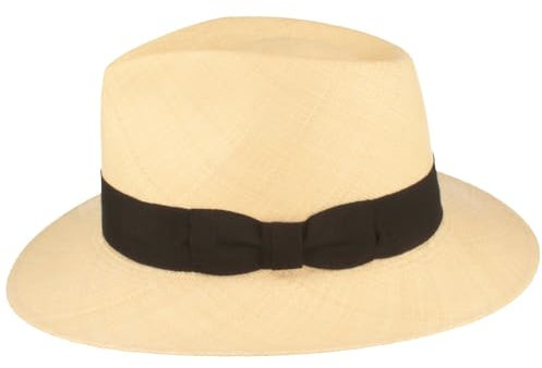 Breiter Extra Fine Bogart Panama Hat from Ecuador Straw Hat Summer Hat - Traditional Handwoven Hat Break Protection - Natural XL, natural, XL