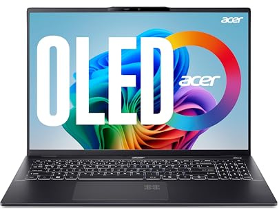 acer Swift 14 AI (SF14-51-719M) KI Laptop, Copilot+ PC, 14 WQ2.8K OLED Display, Intel Core Ultra 7 256V, 16 GB RAM, 1TB SSD, Intel Arc Grafik 140V, Windows 11, QWERTZ Tastatur, blau