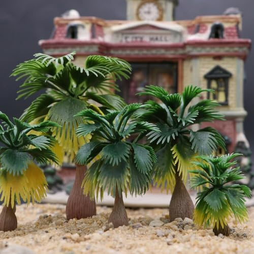 15 palmeras de tren modelo para bosque, escala de paisaje 1, 100, 1, 300, mejora el diseño de tu paisaje