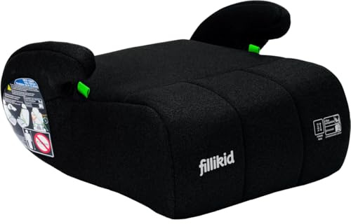 Kindersitzerhöhung Sitzerhöhung i-Size Norm Kinder 125 – 150 cm Auto Sitz ECE R129 (Schwarz)