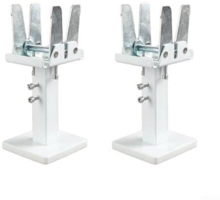2PCS Steel Radiator Floor Bracket Adjustable 14-21cm for Home Heating | Carbon Steel Fixed Foot Support Leg for Panel Radiator Wall Hung Alternative Heavy Duty Stable Installation Screws Included