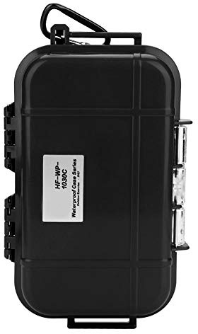 Tbest Small Case,Dry Box Waterproof,Waterproof Case Waterproof Diving Survival Transport Container Rvable Interior Rubber Cushion for k Hiking Fishing Cam(Black) Dry Box Outdoor fer sm