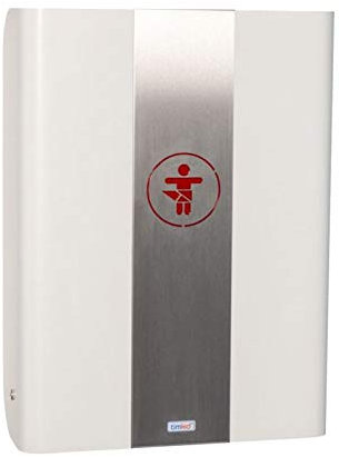 Timkid GmbH Robuster Wandwickeltisch aus Holz für den Kindergarten oder für zu Hause, Farbe:Weiß/Grau