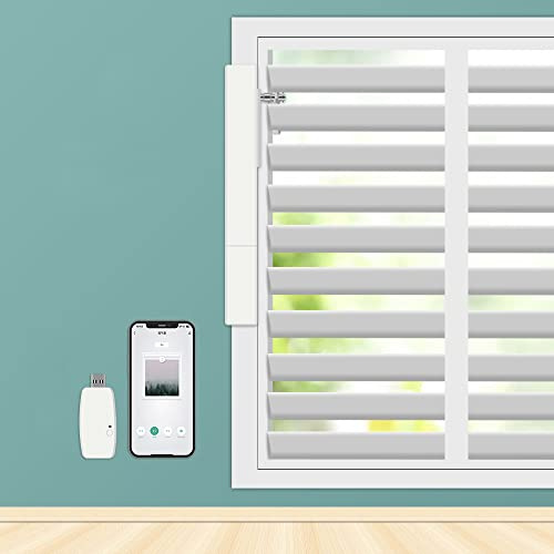 Blindsmart Plantation Shutters Motor, Smart Electric Motor Automatic Opener for Plantation Shutters for Interior Windows Shutters (Zigbee Version, Only Motor)