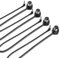 CME TRS MIDI Cable 4-Pack - TRS Type A (3.5mm - 1/8”) to 5-pin DIN, 1FT / 30CM, Low-profile - Right Angle Ultra-Thin Plugs for Compact Spaces - Ideal for Synths & Pedalboards