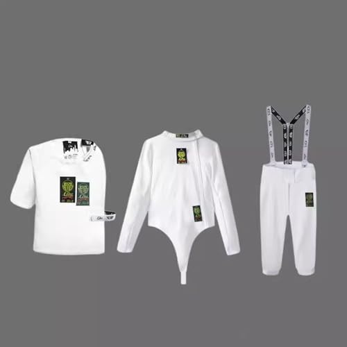HXYhydrypd Fencing Uniform Suit, 800N Ice Silk Fencing Suit, Unisex Fencing Jacket Pants Vest Set, Daily Training and Competition, Right Hand(48#)