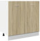 Kangmusi Unterschrank Sonoma-Eiche 80x46x81,5 cm Holzwerkstoff, kangmusi849612