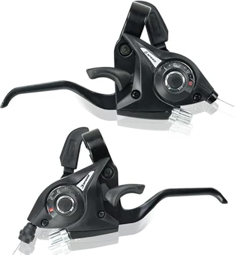 Leve Cambio Bici Comandi: Cambio Bici Comandi Cambio Bici, 3 X 8 velocità Leva Cambio a Doppio Comando, Leve Cambio Bici Comandi per Mountain Bike Bici da Corsa MTB Ciclismo (3x8 velocità)
