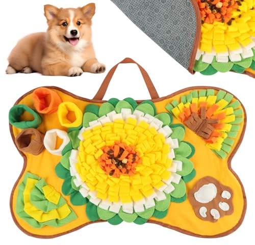 OSDUE Alfombra Olfativa Perros 63*43CM Lavable a Máquina Snuffle Mat para Perros Portátil Interactiva Almohadilla Olfatear Mascotas Estera de Alimentación Lenta para Mascotas Entrenamiento de Forrajeo