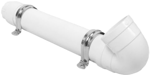 TINEASUR Automatisk Pvc-rör Kycklingmatare med Regnskydd Hängande Spill Robust och Väderbeständig Fjäderfämatare för Utehönshus Enkel Diy-installation och Hygienisk Matningssystem