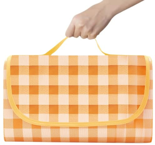 Cisolen Picknickdecke Wasserdicht Campingdecke Picnic Blanket mit Tragegriff Faltbare Outdoor Stranddecke für Grillen Campen Wandern Ausflüge Picknick 200x200cm