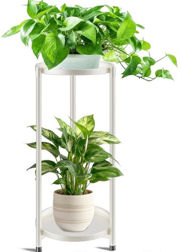 KHayRovies Pflanzenregal Blumenregal, Metall Pflanzenständer Blumenständer, Blumentopfständer Blumentreppe Blumenbank für Innen, Blumenregal Pflanzentreppe für Balkon Wohnzimmer