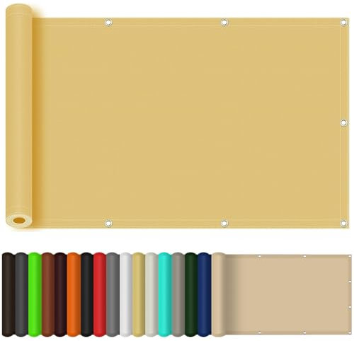 Tela de Sombra para Plantas 220 x 500 cm, Impermeable a Prueba de Viento Protección UV 98%, Jardin Paño de Sombra Toldo Vela de Sombra, para Exteriores, Jardín,Terrazas, Color Crema