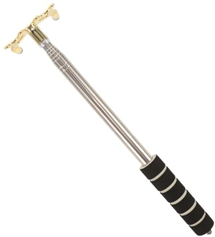 ibasenice Pont de Queue de Billard Acier Inoxydable Support Portable Antidérapant pour Snooker Rallonge Canne Billard Réutilisable Accessoire Stable pour Compétition et Jeu